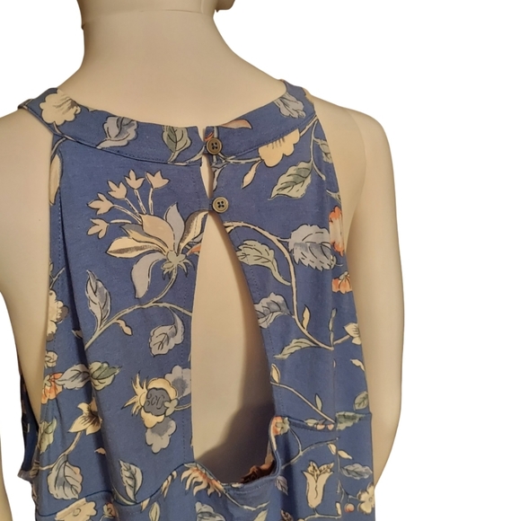 LOFT Plus Floral Print Sleeveless Swing Dress - Picture 7 of 13